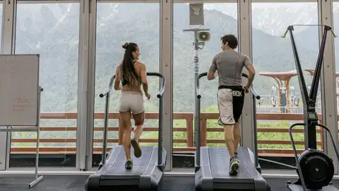 Imagen de archivo en un gimnasio Imagen de archivo en un gimnasio