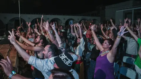 Personas en un concierto. Personas en un concierto.