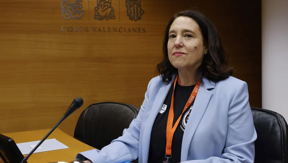 La presidenta de la Associació Víctimes de la Dana 29 d'Octubre 2024, Mariló Gradolí, en la comisión de Les Corts. La presidenta de la Associació Víctimes de la Dana 29 d'Octubre 2024, Mariló Gradolí, en la comisión de Les Corts.