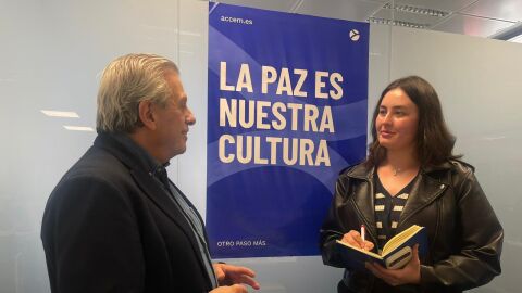 La ucraniana Leila Dashayeva en la sede de Accem Arag&oacute;n