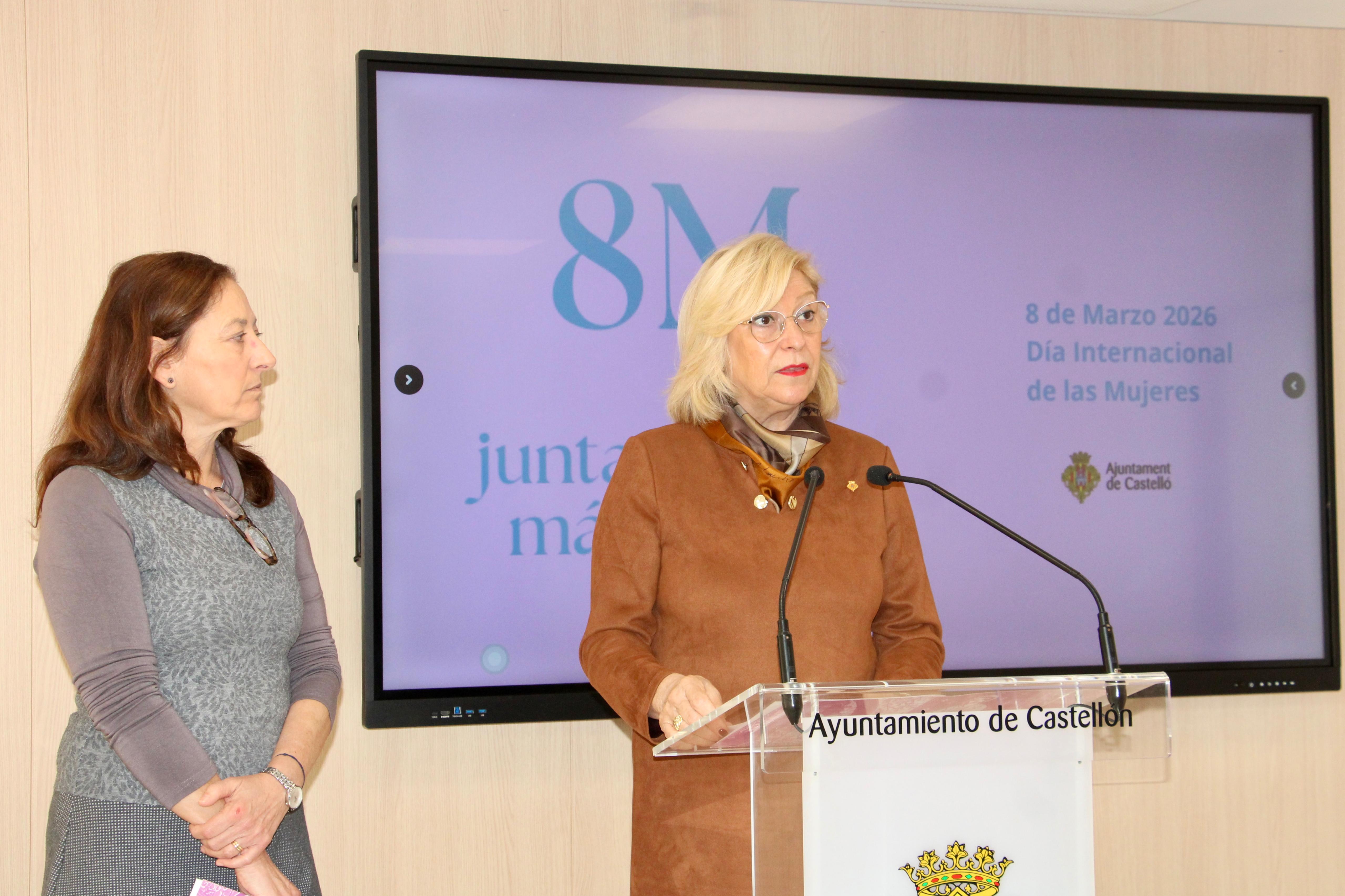 Castellón conmemora el 8M con una amplia programación bajo el lema “Juntas somos más fuertes” Castellón conmemora el 8M con una amplia programación bajo el lema “Juntas somos más fuertes”