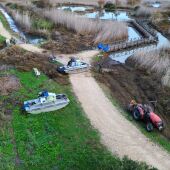 El Ayuntamiento de Peñíscola sigue avanzando en la adecuación del área del marjal. 
