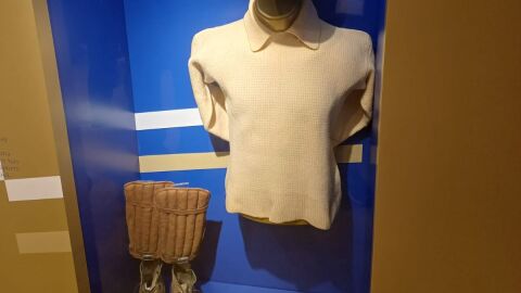 Primera equipaci&oacute;n deportivista, en 1906, en el Museo del Deportivo