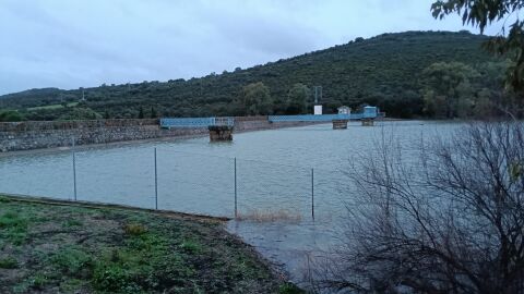 Imagen del pantano de Gasset tras las &uacute;ltimas lluvias