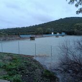 Imagen del pantano de Gasset tras las últimas lluvias
