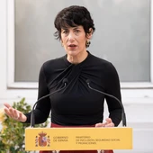 La ministra de Inclusión, Seguridad Social y Migraciones, Elma Saiz, durante una reunión de trabajo, en la sede del Ministerio, a 26 de febrero de 2026, en Madrid La ministra de Inclusión, Seguridad Social y Migraciones, Elma Saiz, durante una reunión de trabajo, en la sede del Ministerio, a 26 de febrero de 2026, en Madrid