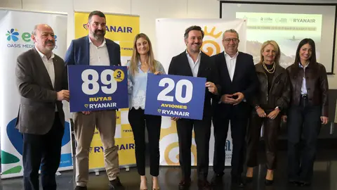 Presentación de la programación de verano de Ryanair en el aeropuerto Alicante-Elche. Presentación de la programación de verano de Ryanair en el aeropuerto Alicante-Elche.