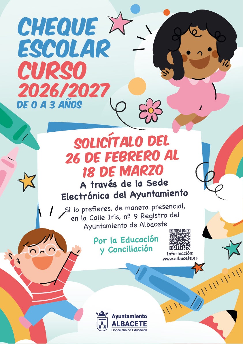 Mensaje para los padres: Ya se puede solicitar la ayuda del ‘Cheque Escolar’ para el curso 2026/2027 Mensaje para los padres: Ya se puede solicitar la ayuda del ‘Cheque Escolar’ para el curso 2026/2027