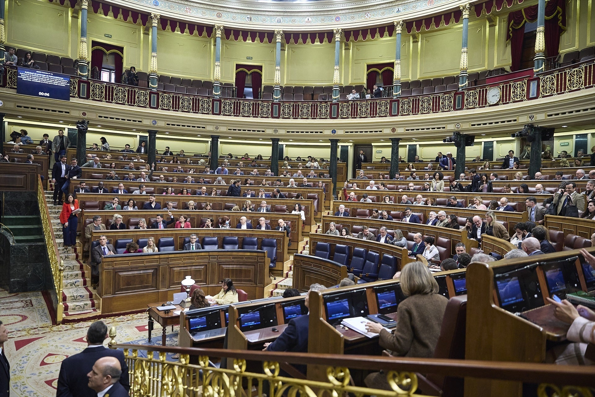 Vista general durante una sesión plenaria, en el Congreso de los Diputados Vista general durante una sesión plenaria, en el Congreso de los Diputados