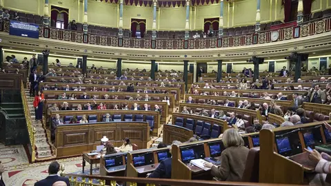 Vista general durante una sesión plenaria, en el Congreso de los Diputados Vista general durante una sesión plenaria, en el Congreso de los Diputados