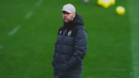 Jose Alberto, entrenador del Racing de Santander Jose Alberto, entrenador del Racing de Santander