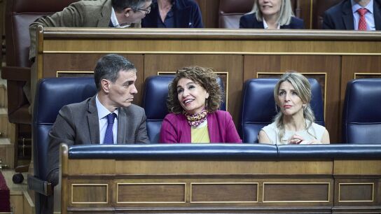 La reacci&oacute;n de Mar&iacute;a Jes&uacute;s Montero al darse cuenta del error