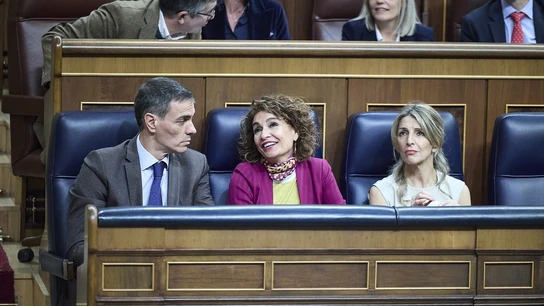 La reacción de María Jesús Montero al darse cuenta del error La reacción de María Jesús Montero al darse cuenta del error