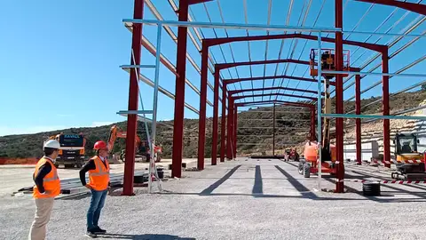 Estructura de la nueva planta de voluminosos de El Campello Estructura de la nueva planta de voluminosos de El Campello
