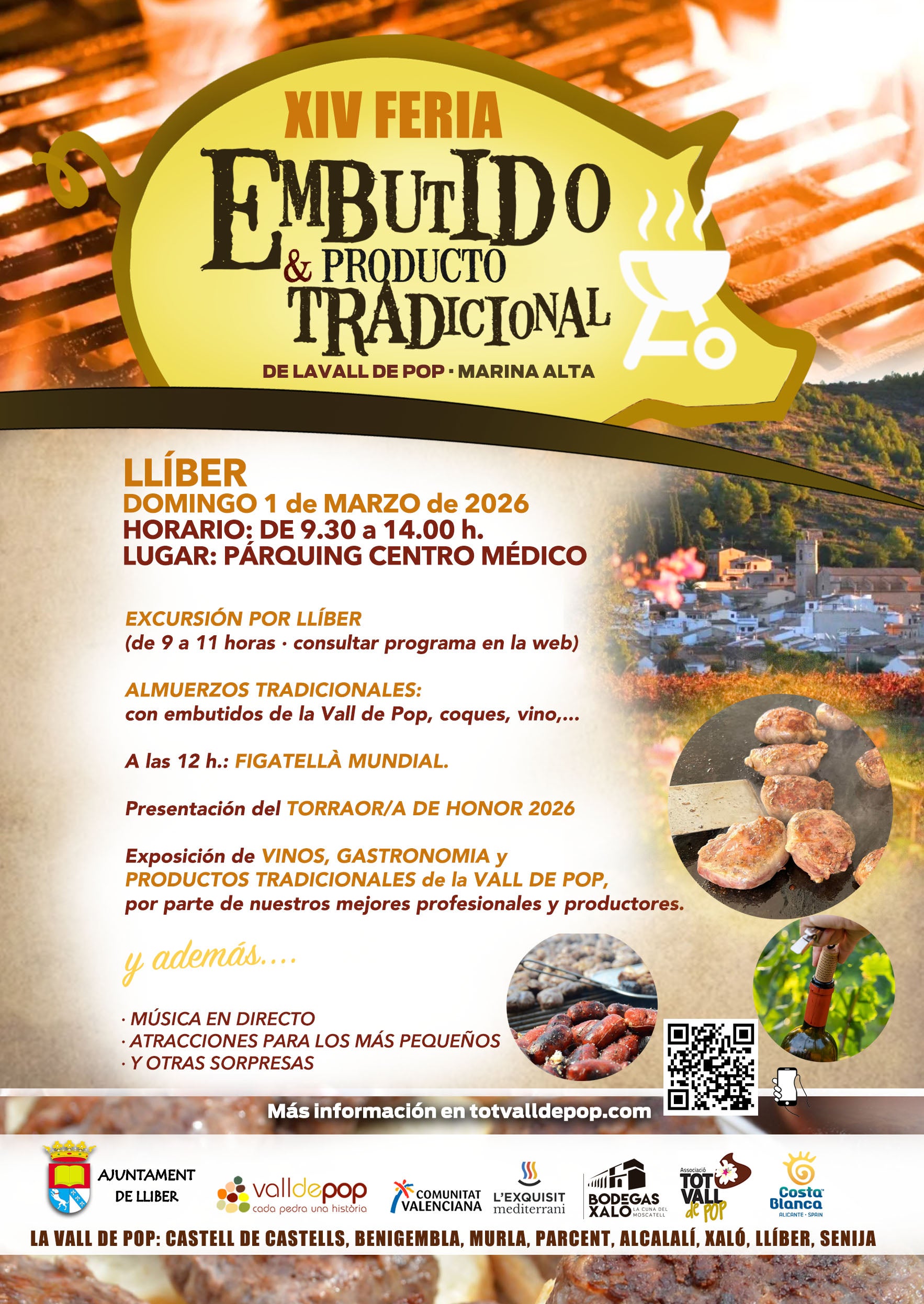 Lliber acoge este domingo la XIV Feria del Embutido de la Vall de Pop Lliber acoge este domingo la XIV Feria del Embutido de la Vall de Pop