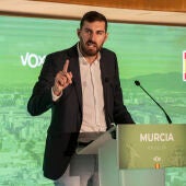 El presidente de Vox en la Región de Murcia, José Ángel Antelo, en una imagen de archivo. 
