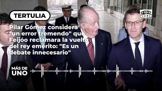 Pilar G&oacute;mez considera "un error tremendo" que Feij&oacute;o reclamara la vuelta del rey em&eacute;rito: "Es un debate innecesario"