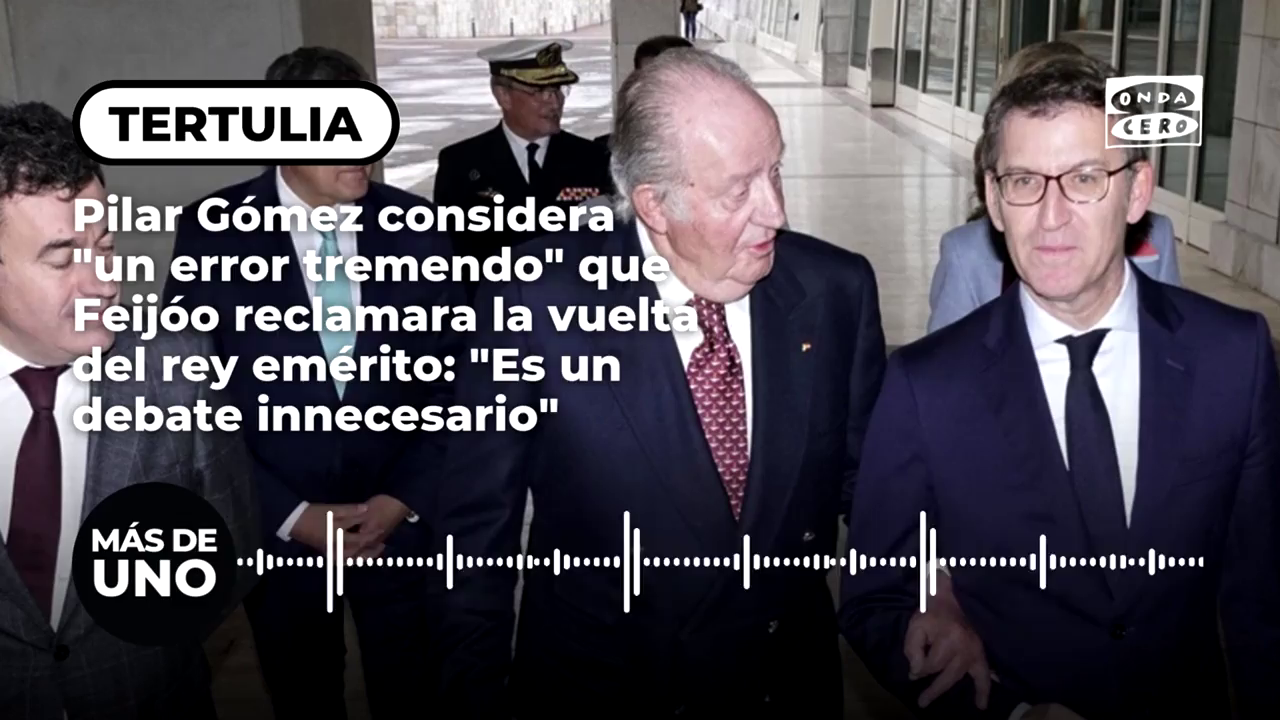 Pilar Gómez considera "un error tremendo" que Feijóo reclamara la vuelta del rey emérito: "Es un debate innecesario" Pilar Gómez considera "un error tremendo" que Feijóo reclamara la vuelta del rey emérito: "Es un debate innecesario"