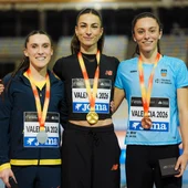 Paula Sevilla en el podio junto a Hervás y Prieto Paula Sevilla en el podio junto a Hervás y Prieto