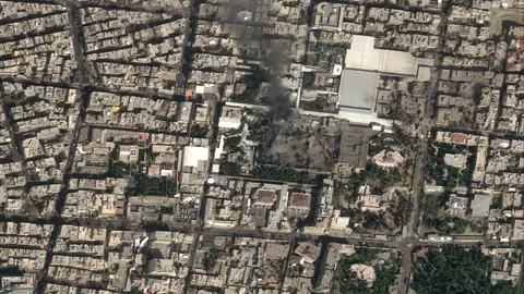 Imagen aérea de los alrededores de la residencia del ayatolá Jameiní Imagen aérea de los alrededores de la residencia del ayatolá Jameiní