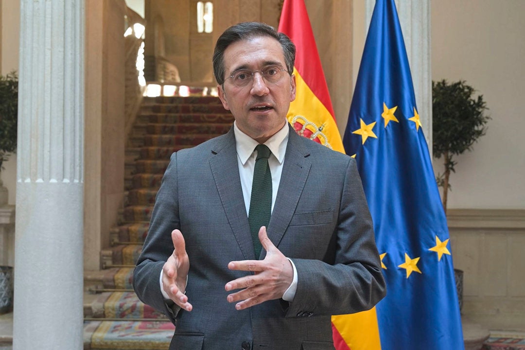 Imagen del ministro de Asuntos Exteriores, José Manuel Albares. Imagen del ministro de Asuntos Exteriores, José Manuel Albares.