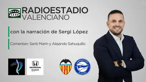 Este domingo podrás seguir en directo el Valencia - Alvés desde Mestalla en el Radioestadio Valenciano Este domingo podrás seguir en directo el Valencia - Alvés desde Mestalla en el Radioestadio Valenciano