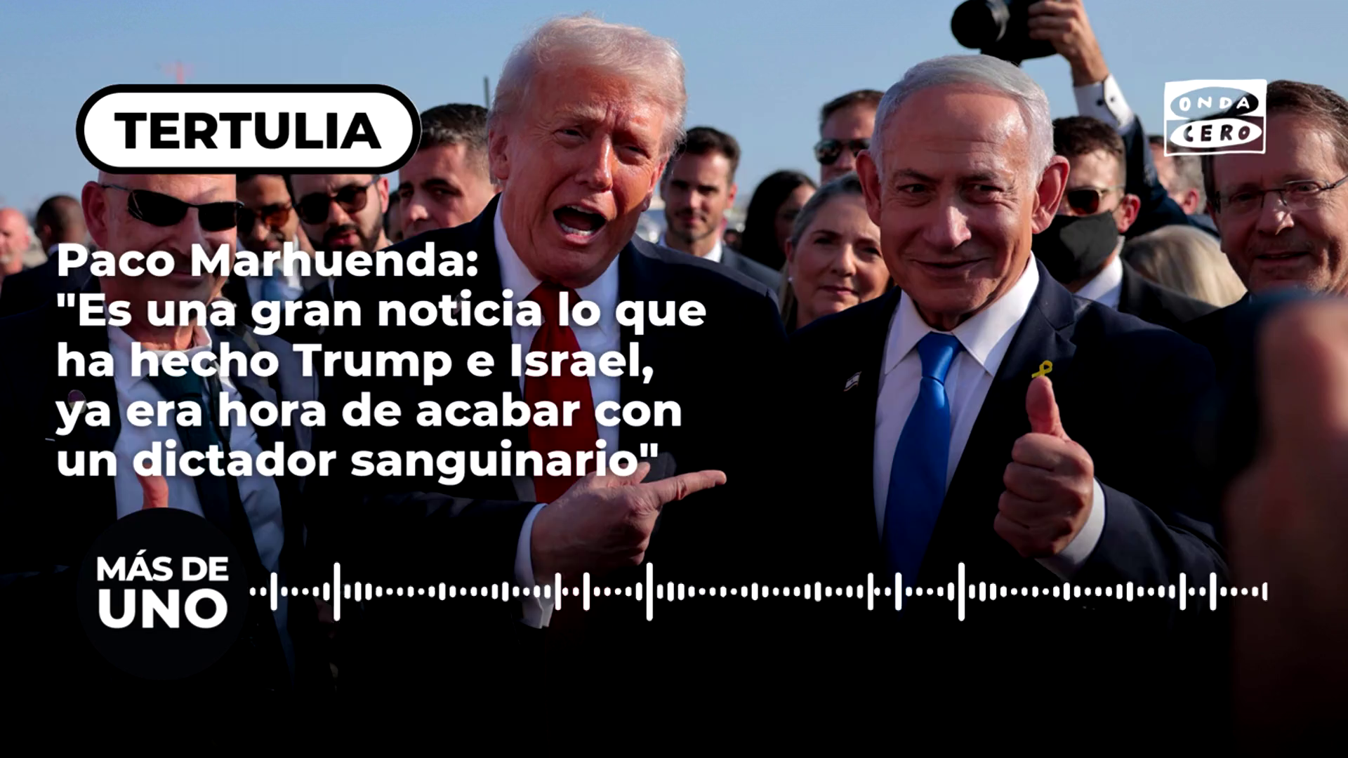 Paco Marhuenda: "Es una gran noticia lo que ha hecho Trump e Israel, ya era hora de acabar con un dictador sanguinario" Paco Marhuenda: "Es una gran noticia lo que ha hecho Trump e Israel, ya era hora de acabar con un dictador sanguinario"