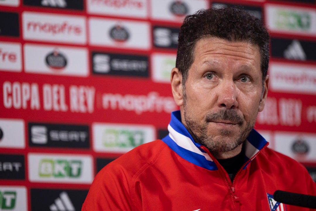 Simeone: "Estamos fantásticos en el lugar que estamos" Simeone: "Estamos fantásticos en el lugar que estamos"