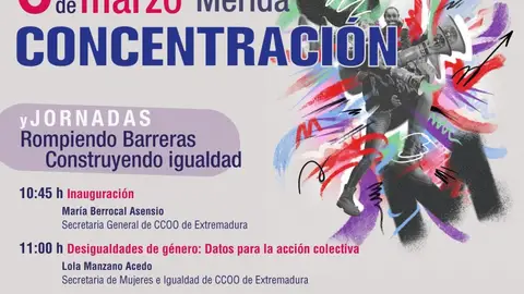 CCOO de Extremadura reivindicará este viernes en una concentración en Mérida el poder de las mujeres frente a las discriminaciones CCOO de Extremadura reivindicará este viernes en una concentración en Mérida el poder de las mujeres frente a las discriminaciones