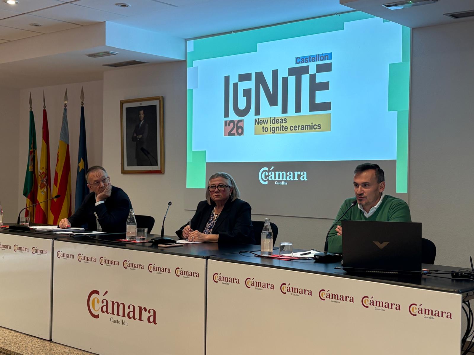 Cámara lanza IGNITE, un nuevo congreso internacional para redefinir el futuro del sector cerámico Cámara lanza IGNITE, un nuevo congreso internacional para redefinir el futuro del sector cerámico