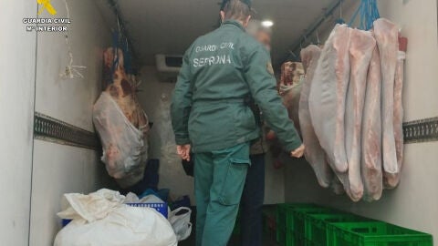 Parte de la carne intervenida sin documentaci&oacute;n ni garant&iacute;as sanitarias