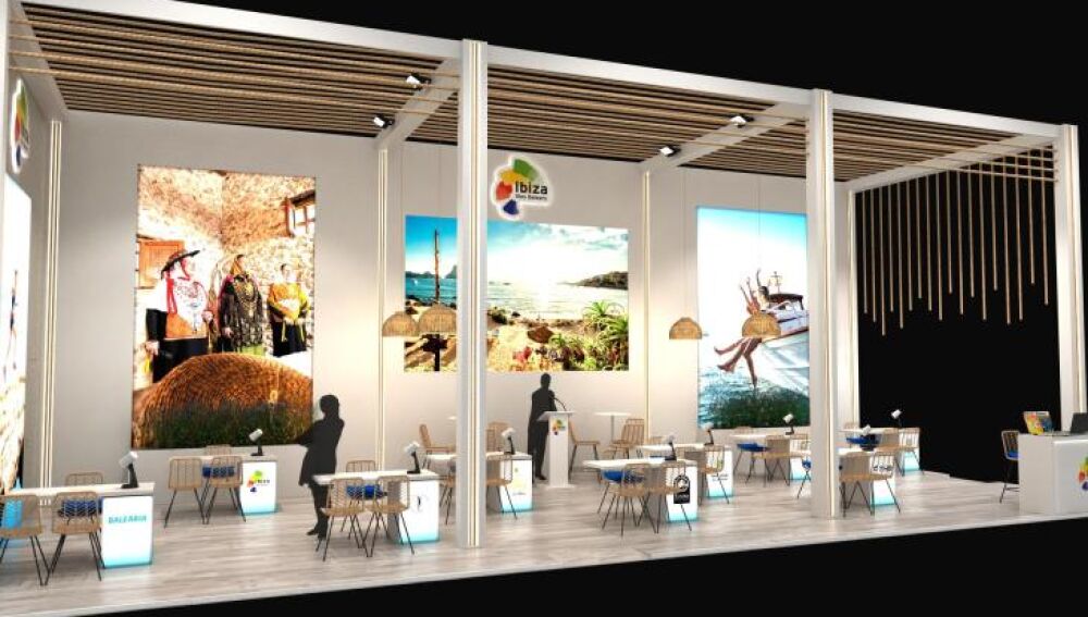 Recreación del stand de Ibiza en Berlín