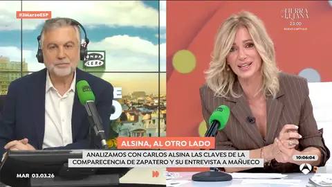 Alsina, sobre la situación de Zapatero: "Yo no creo que haya incurrido en ninguna irregularidad pero hay cuestiones confusas" Alsina, sobre la situación de Zapatero: "Yo no creo que haya incurrido en ninguna irregularidad pero hay cuestiones confusas"