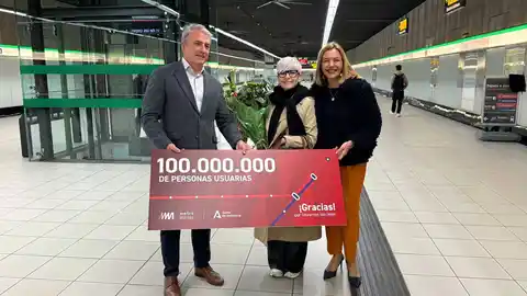 Metro de Málaga supera los 100 millones de viajeros transportados desde su puesta en servicio Balance