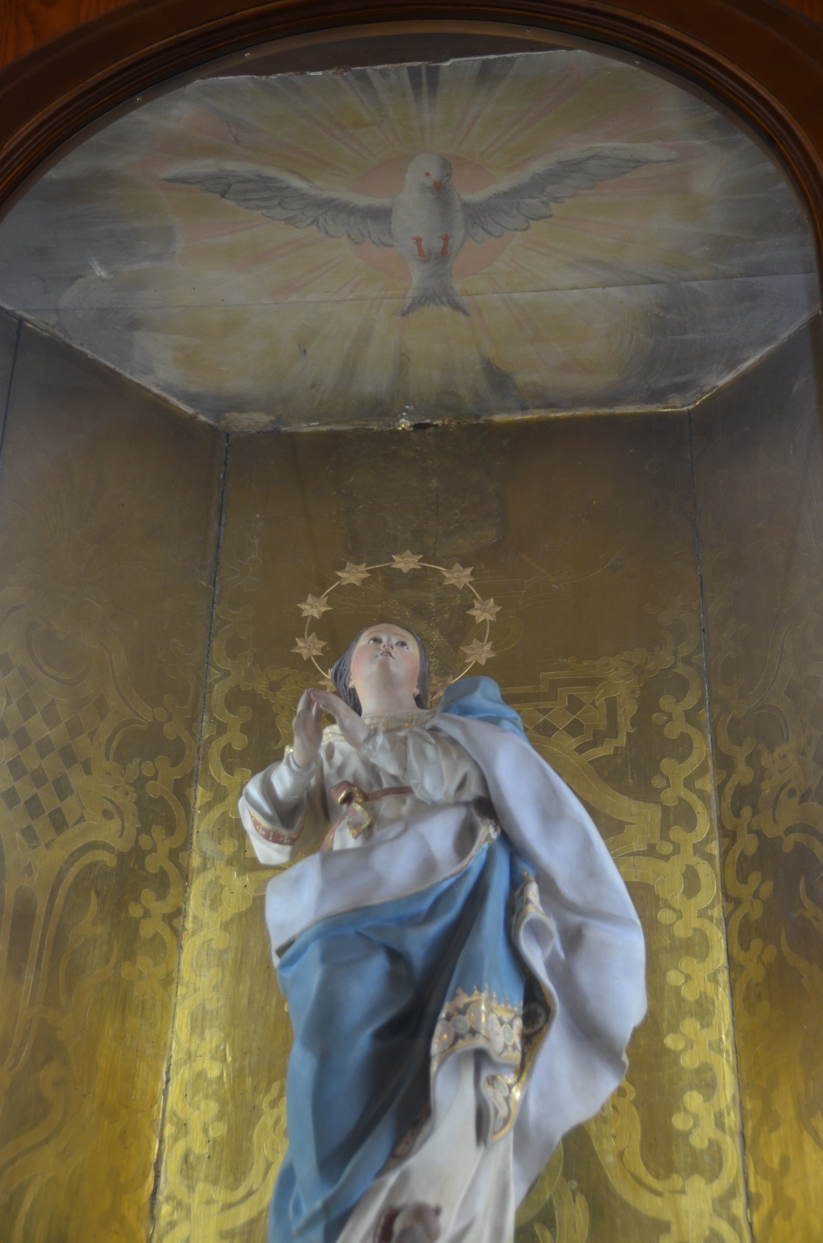 La imagen de la Virgen de la Purísima de Crevillent es del escultor Francisco Salzillo La imagen de la Virgen de la Purísima de Crevillent es del escultor Francisco Salzillo