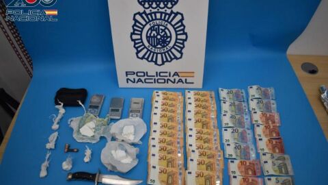 Material incautado por la Polic&iacute;a Nacional