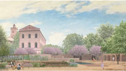 Recreación del jardín jesuítas