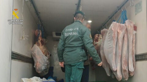 Parte de la carne sin documentaci&oacute;n que se ha intervenido