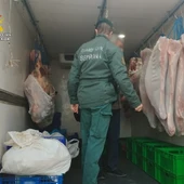 Parte de la carne sin documentación que se ha intervenido Parte de la carne sin documentación que se ha intervenido