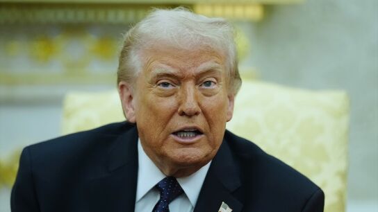 Imagen de Donald Trump en la Casa Blanca.