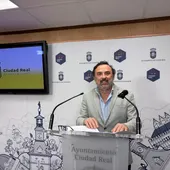 Gregorio Oraá durante la rueda de prensa Gregorio Oraá durante la rueda de prensa