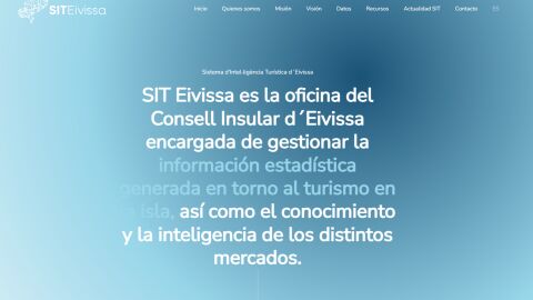 Portada de la p&aacute;gina web del SIT Eivissa