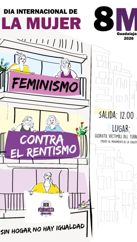 Cartel Manifestación 8M Guadalajara 2026