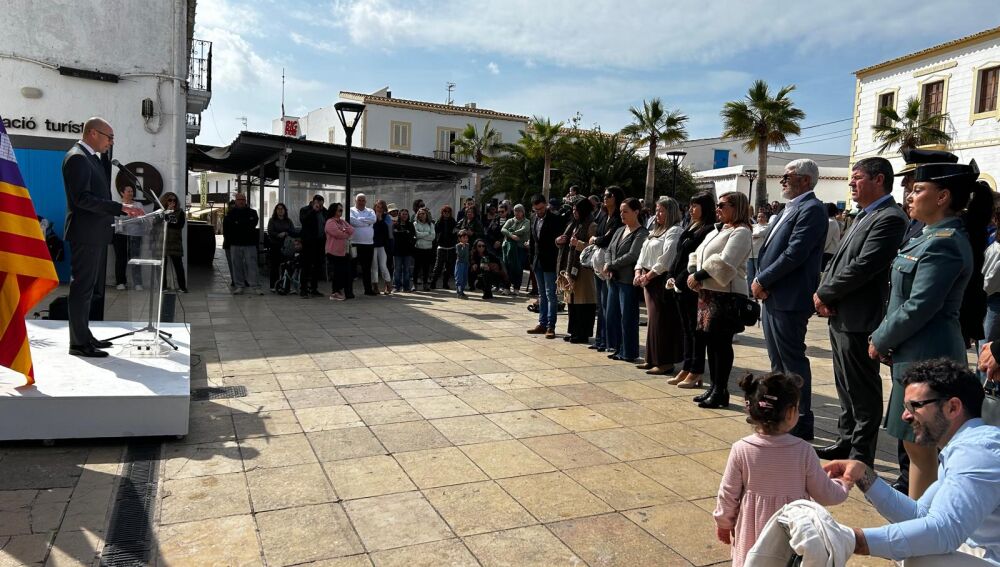 Momento del acto institucional del Día de Balears en Formentera