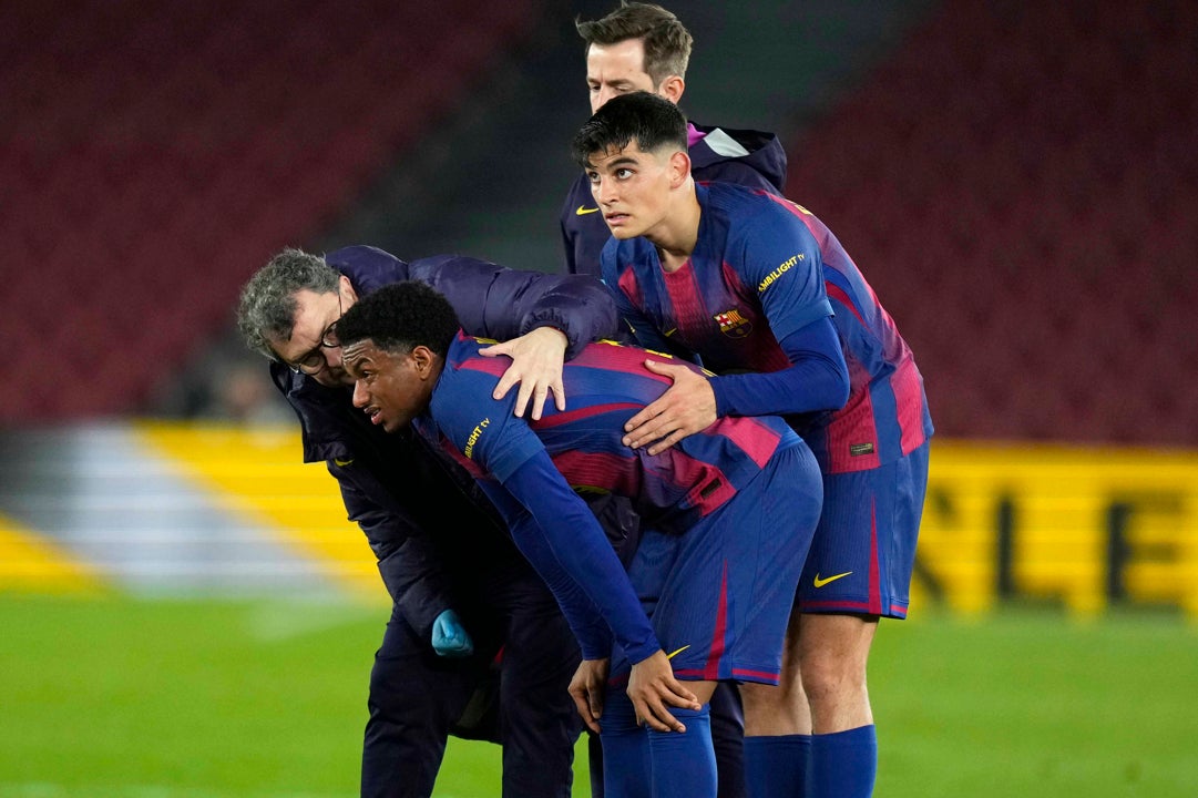 Confirmadas las lesiones de Balde y Koundé Confirmadas las lesiones de Balde y Koundé