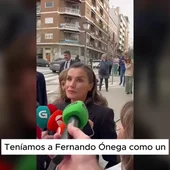 La reina Letizia, emocionada en la capilla ardiente de Fernando Ónega: "Además de un referente era el padre de mi amiga" La reina Letizia, emocionada en la capilla ardiente de Fernando Ónega: "Además de un referente era el padre de mi amiga"