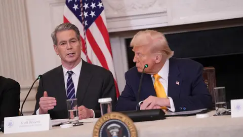 Bessent y Trump en una foto de archivo Bessent y Trump en una foto de archivo