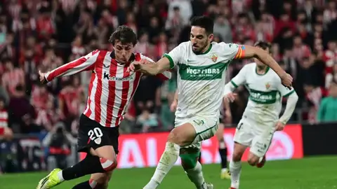Pedro Bigas, en San Mamés, en el Athletic-Elche. Pedro Bigas, en San Mamés, en el Athletic-Elche.