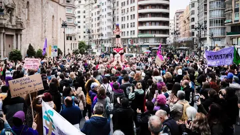 Imagen de archivo de la manifestación del 8M en Valencia Imagen de archivo de la manifestación del 8M en Valencia