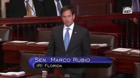 El discurso de Marco Rubio en 2015 tras el levantamiento de sanciones a Irán: "La historia nos condenará" El discurso de Marco Rubio en 2015 tras el levantamiento de sanciones a Irán: "La historia nos condenará"